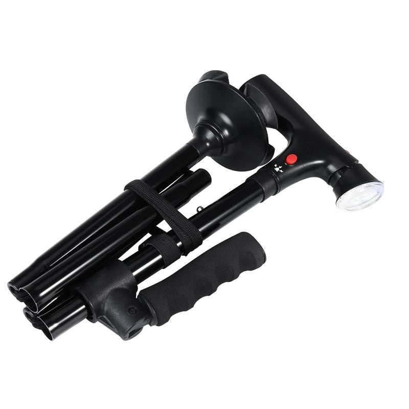 Multi-Functional Foldable LED Walking Cane