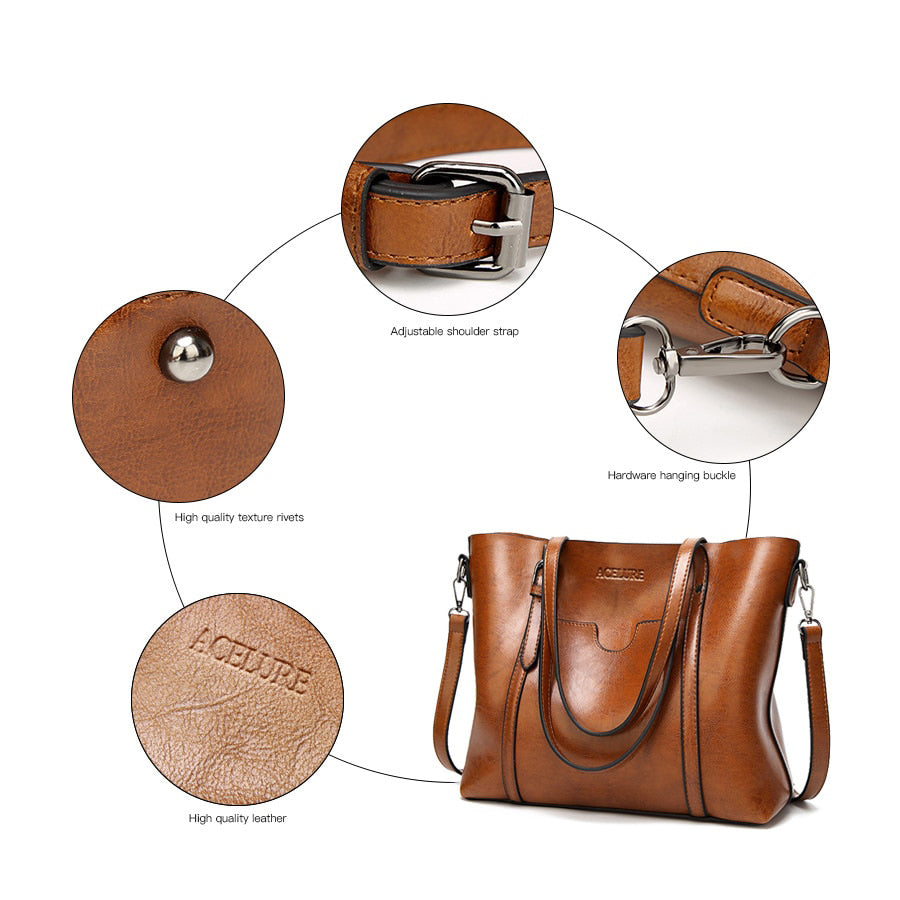 Women's Leather Luxury Shoulder Bag