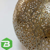 Spherical Moroccan brass chandelier entirely handmade