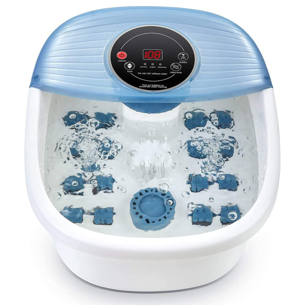 Temperature Controlled Foot Bubble Bath Vibration Massager