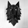 3D abstract wolf head