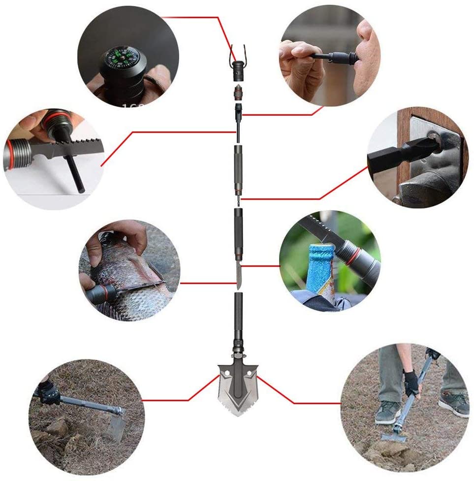 Indestructible Multi Function Survival Shovel