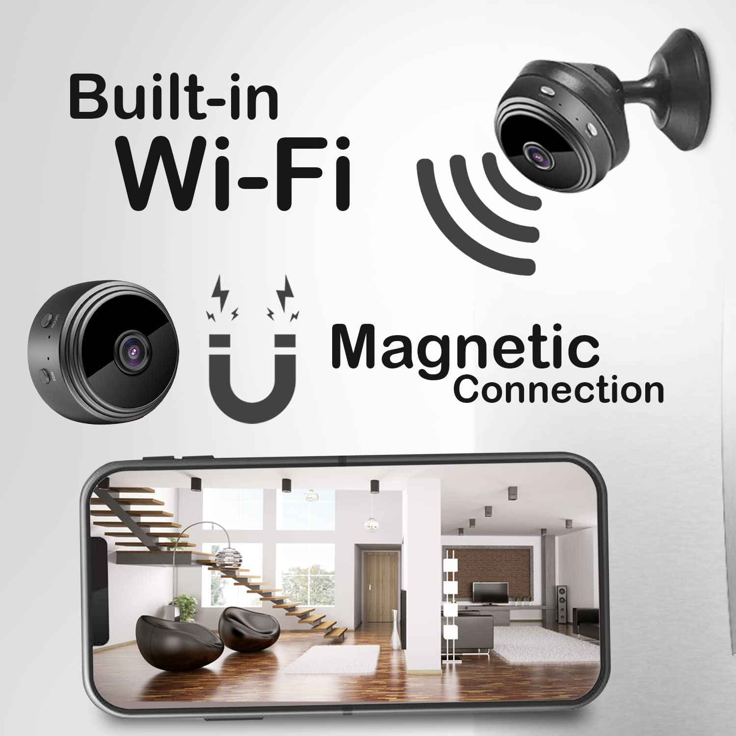 Mini WIFI Camera 1080P HD IR Night Vision Home Security Camera Baby Monitor