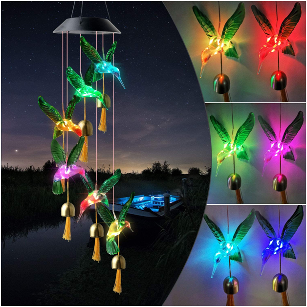 Hummingbird Solar Lights - Outdoor Solar String Lights