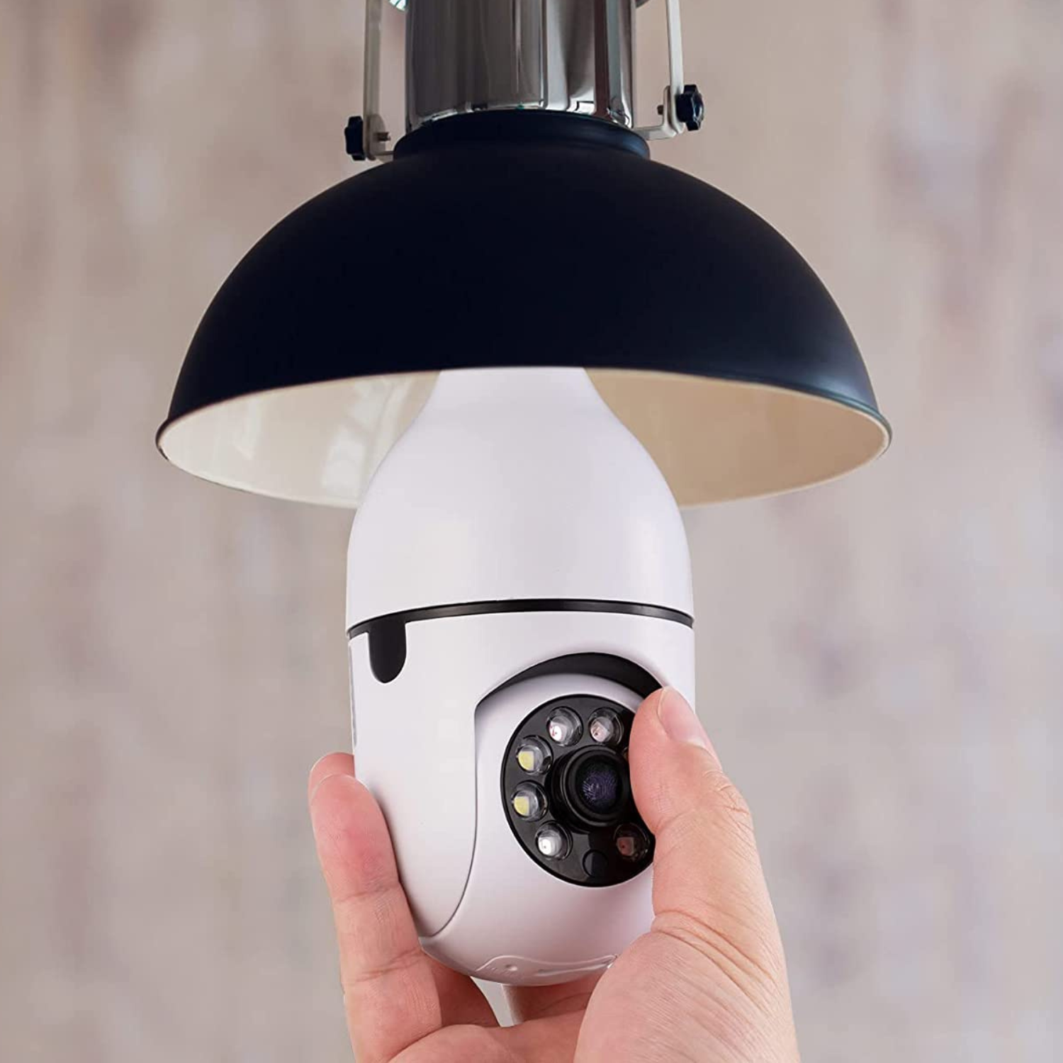 Smart Wifi Indoor / Outdoor Light Bulb Security Camera