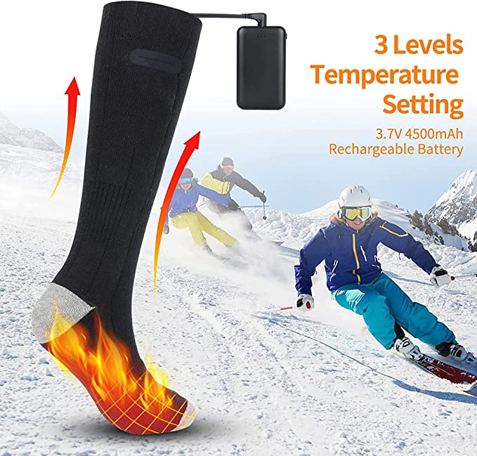 Rechargeable Heated Socks - Electric Heated Socks With Rechargeable Battery