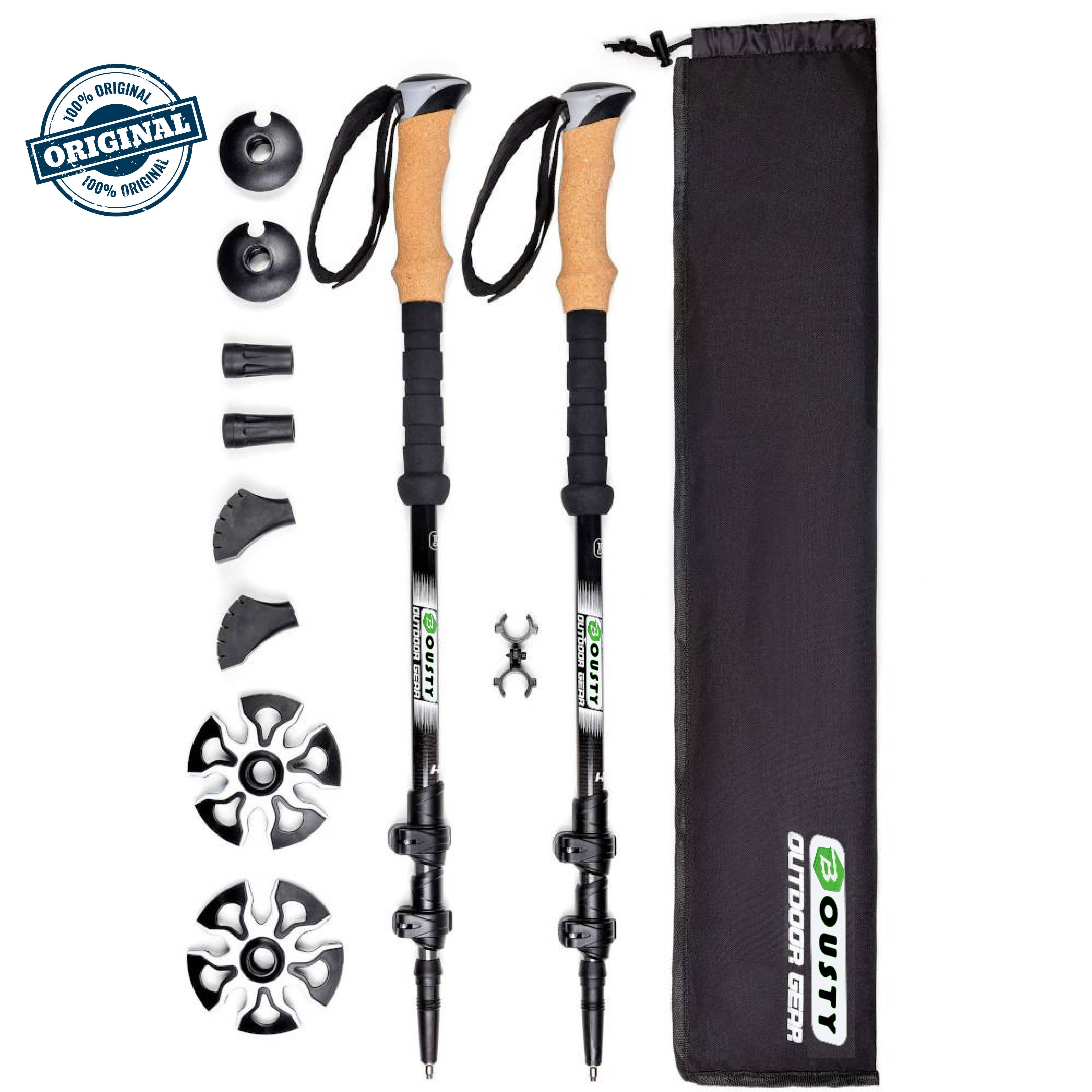 100% Carbon Hiking Poles