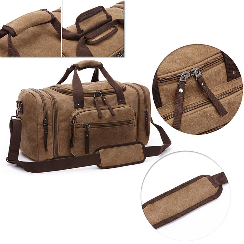 Large Capacity Canvas Travel Duffel Bag