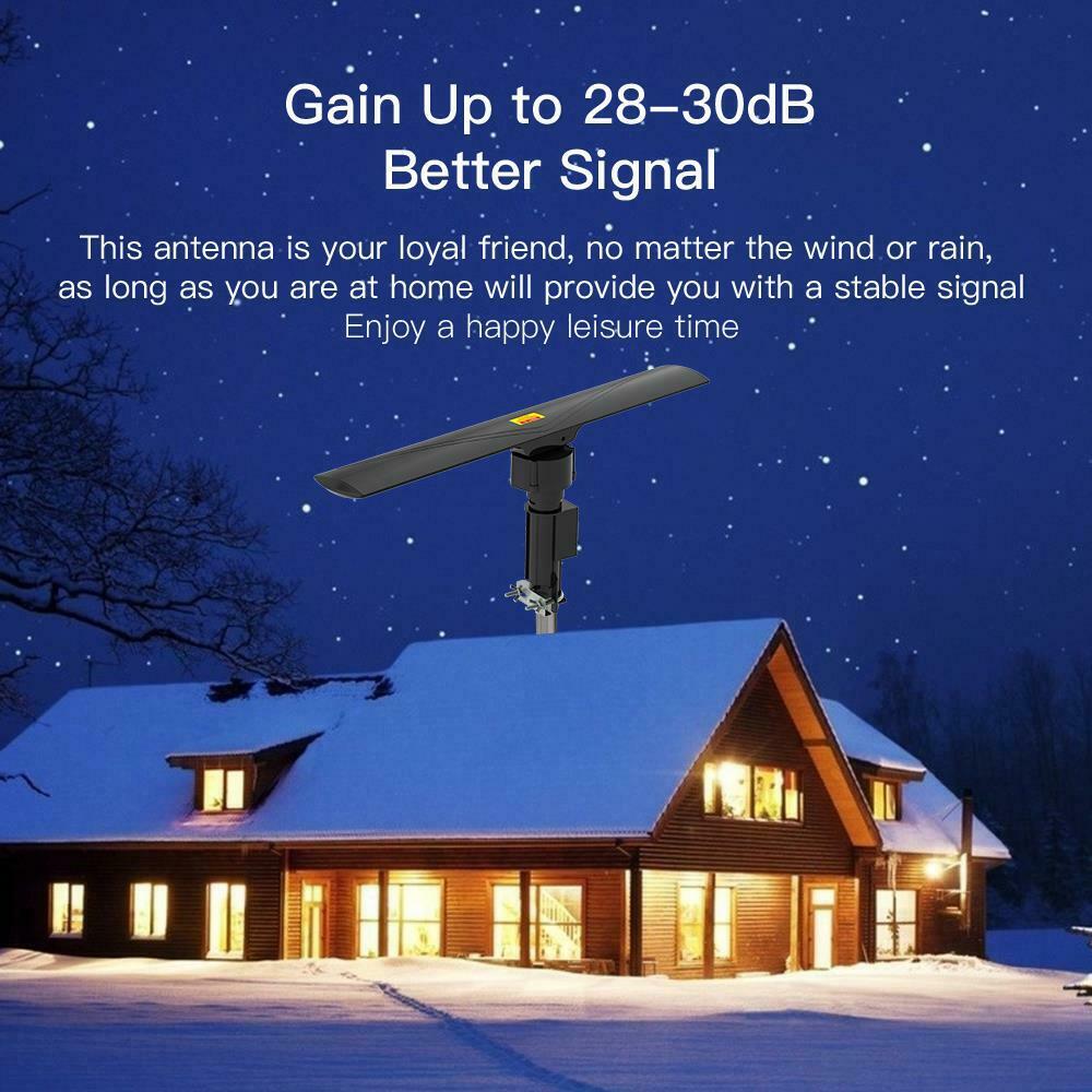 Long Range 990 Mile Powerful Amplified Digital Omnidirectional HDTV Antenna