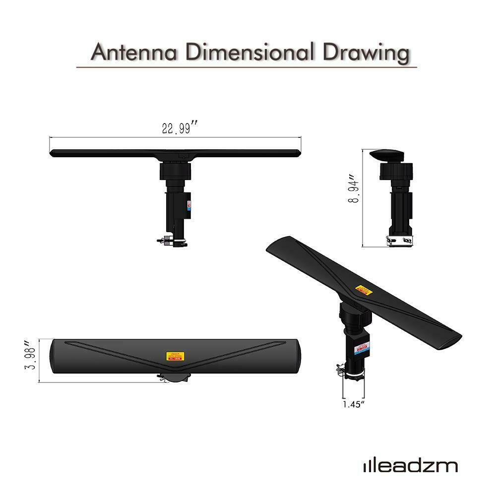 Long Range 990 Mile Powerful Amplified Digital Omnidirectional HDTV Antenna