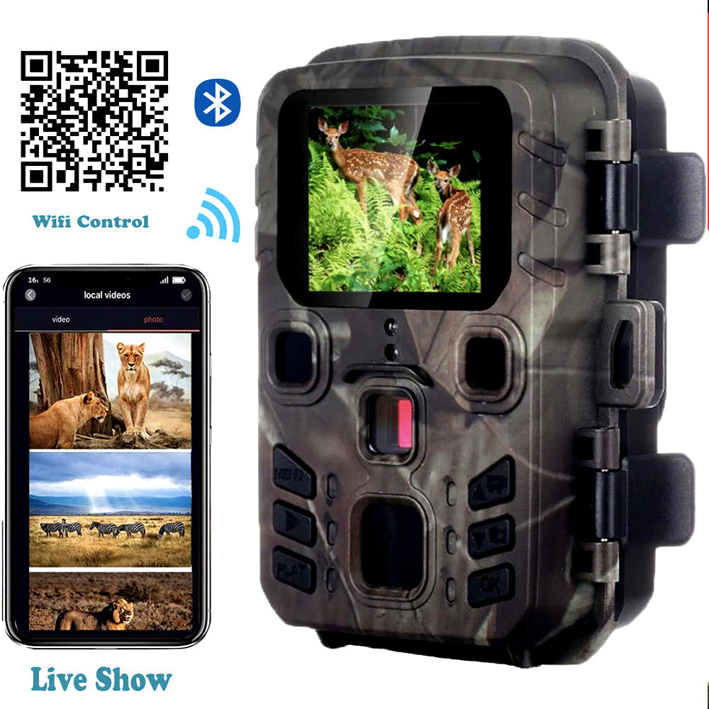 24MP HUNTING TRAIL GAME CAMERA WIFI BLUETOOTH APP NIGHT VISION VIDEO