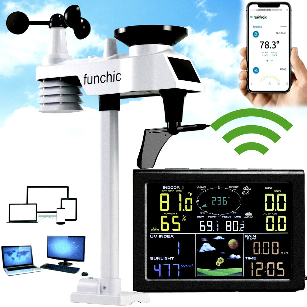 WIRELESS WEATHER STATION KIT FOR HOME HOME WITH LCD