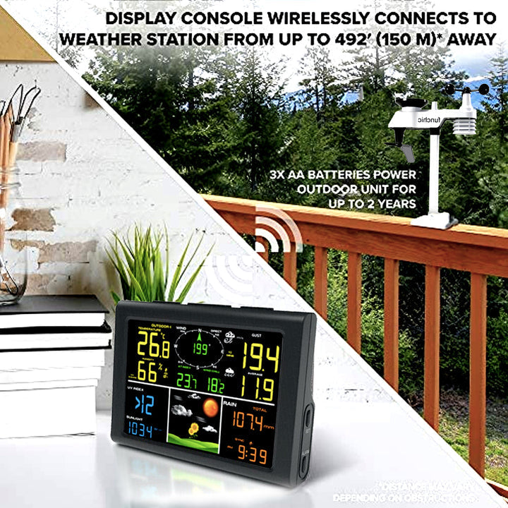 WIRELESS WEATHER STATION KIT FOR HOME HOME WITH LCD