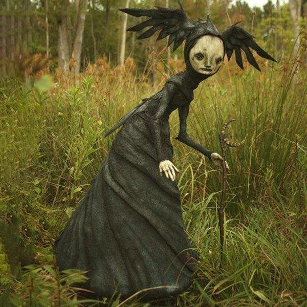 The Dark and Bizarre Art – Creepy Witch Sculptures(Halloween Decoration)