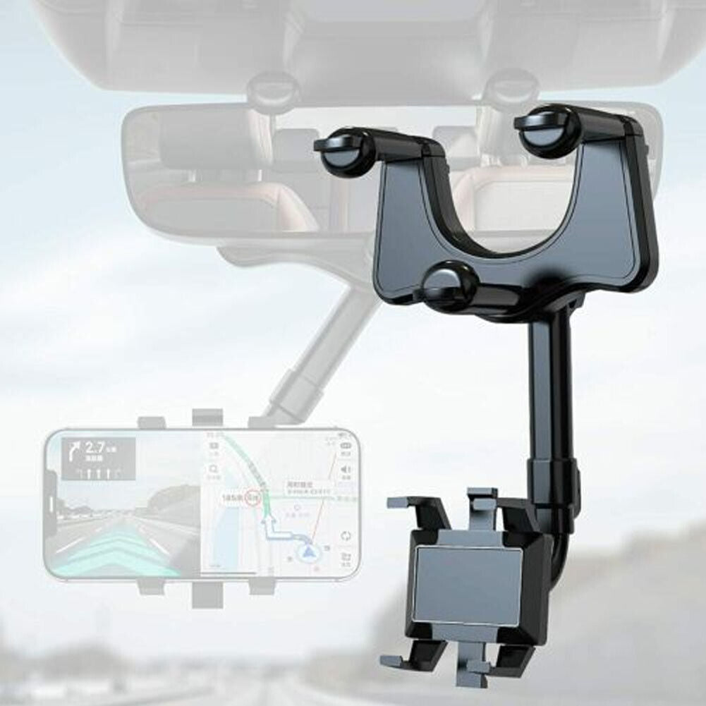 Universal Car Rearview Mirror Hands Free Phone Holder