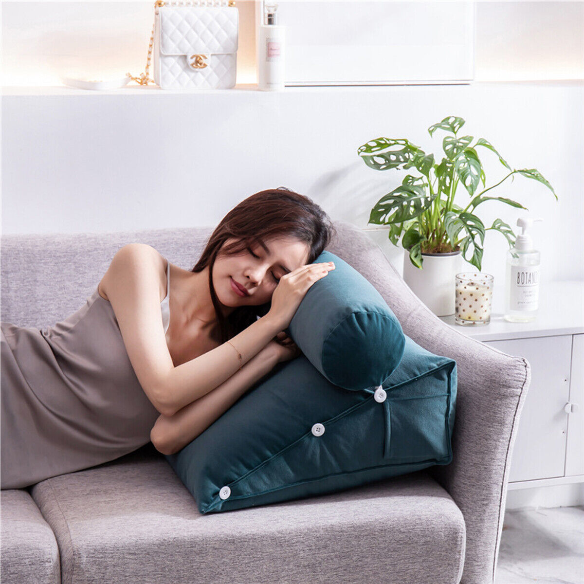 Luxury Back Wedge Bed Pillow For Back Pain